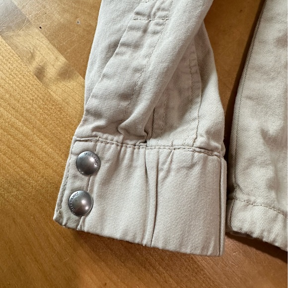 BLANK NYC Tan Khaki Bomber Jacket Size Small - Picture 8 of 10